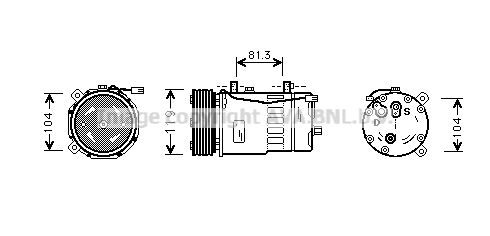 AVA QUALITY COOLING Kompressori, ilmastointilaite VWAK046